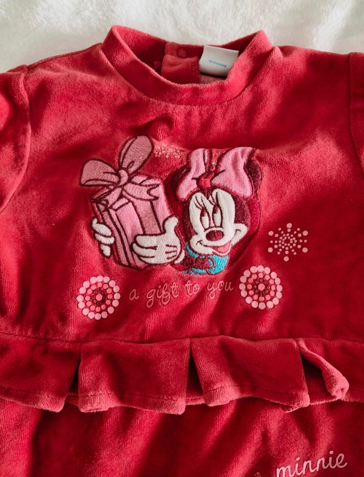 Pyjama dors-bien en velours Disney Minnie — 18 mois